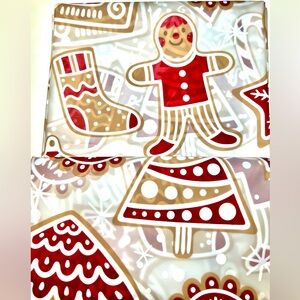 Large Gingerbread Cookies Christmas Peva Shower Curtain with Metal Grommets